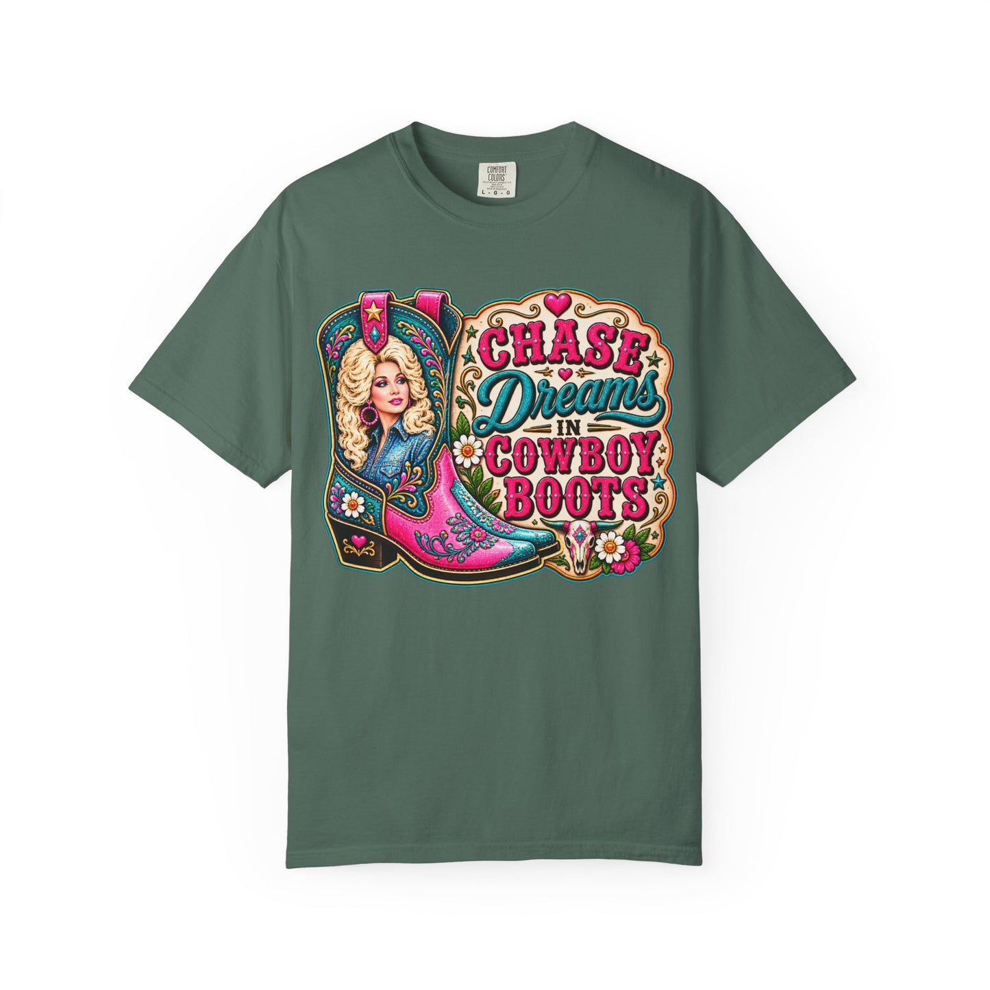 Chase Dreams in Cowboy Boots T-Shirt