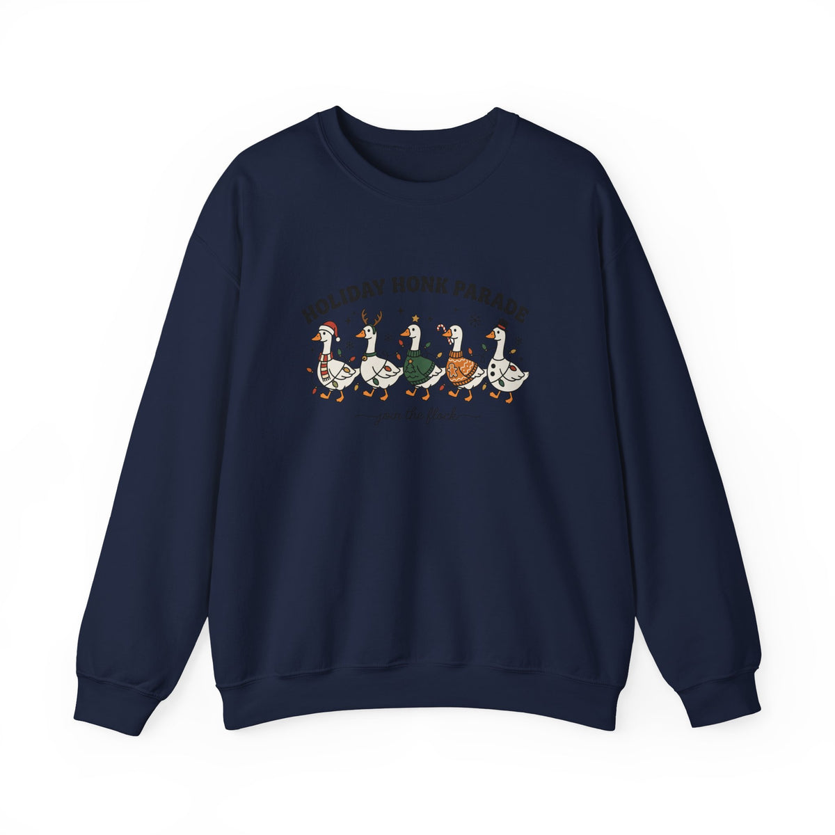Holiday Goose Parade Sweatshirt, Festive Goose Crewneck