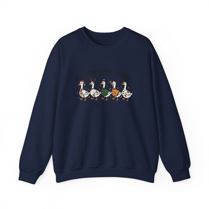 Holiday Goose Parade Sweatshirt, Festive Goose Crewneck