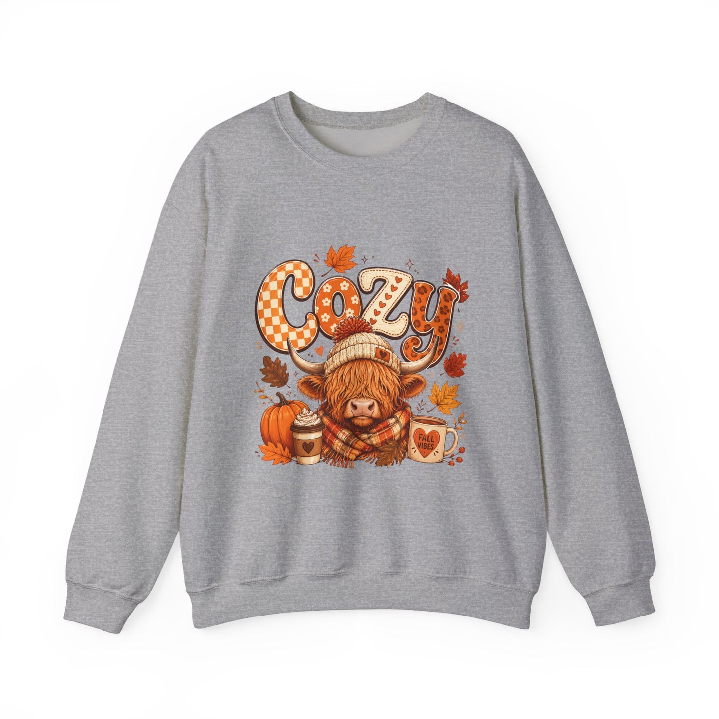 Cozy Autumn Bear sweatshirt | Fall Pumpkin Leaves Mug