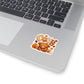 Cozy Highland Cow Sticker | Fall Vibes Autumn Pumpkin Latte Kiss-Cut