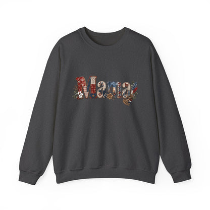 Mama Floral Letters Sweatshirt