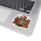 Merry Raccoon Christmas Sticker