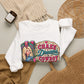 Crewneck Sweatshirt - "Chase Dreams in Cowboy Boots" Retro Western Graphic