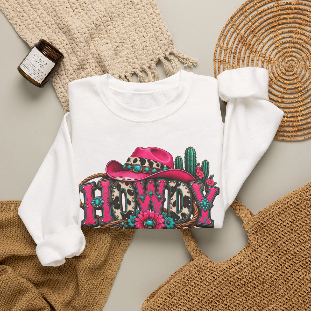 Crewneck Western Howdy