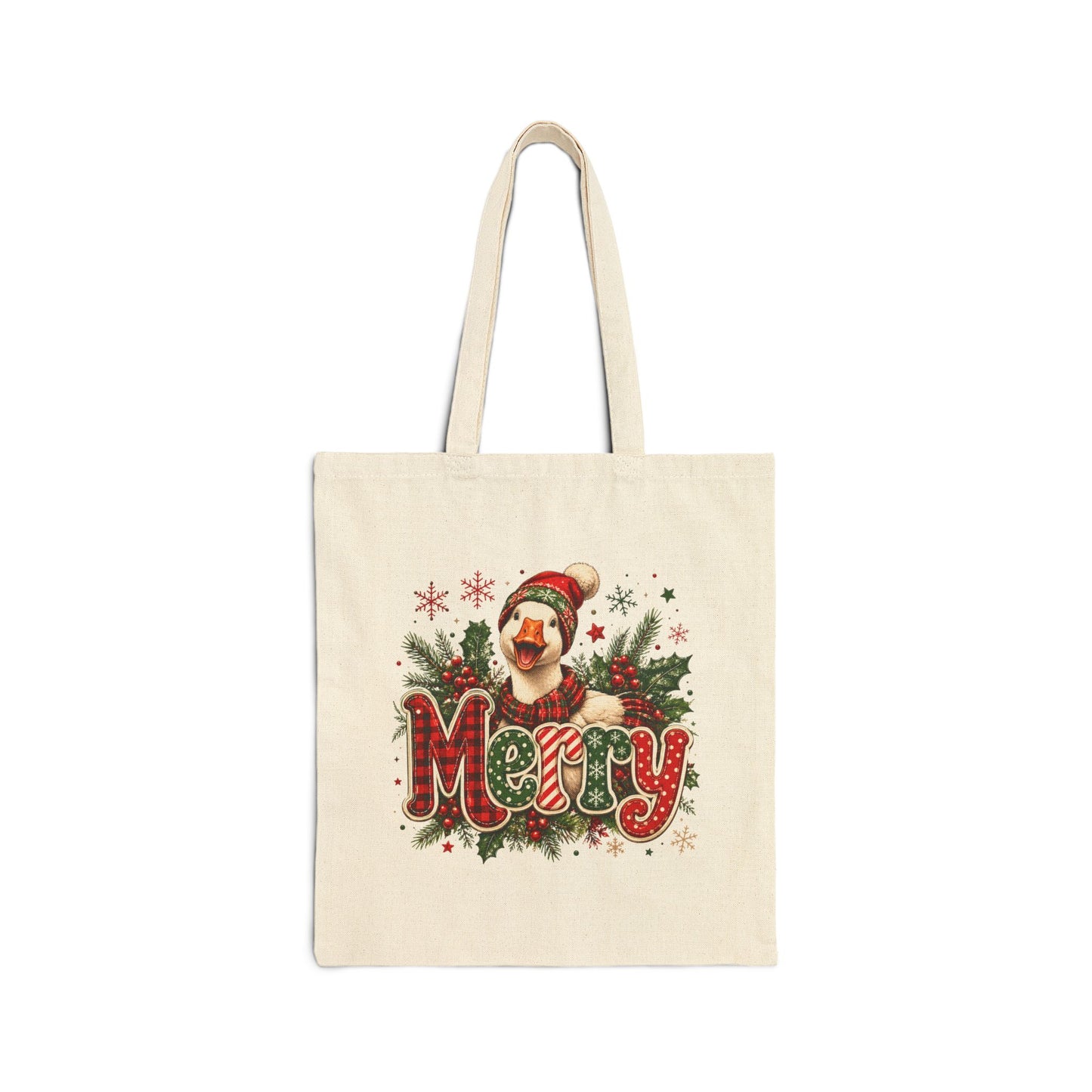 Christmas Dog 'Merry' Canvas Tote