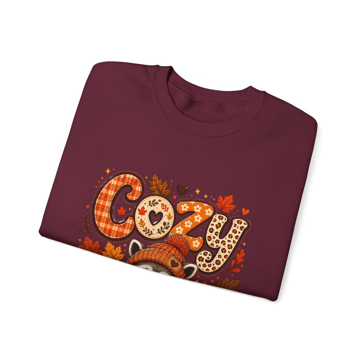 Crewneck- Cozy Raccoon Fall