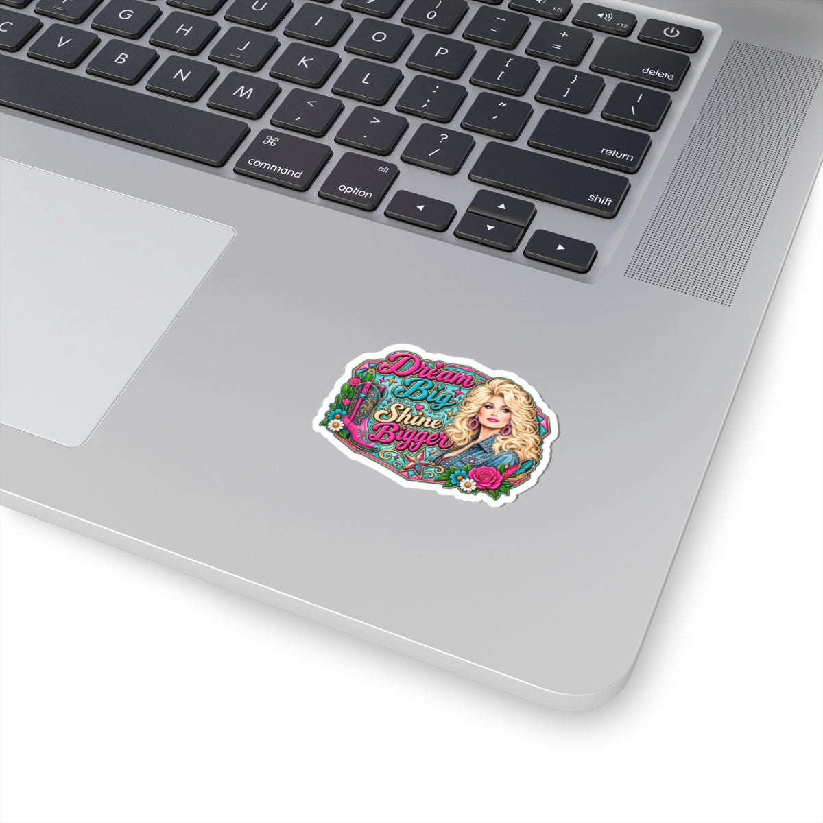 Dream Big Shine Bigger Sticker | Kiss-Cut Vinyl Dolly Icon