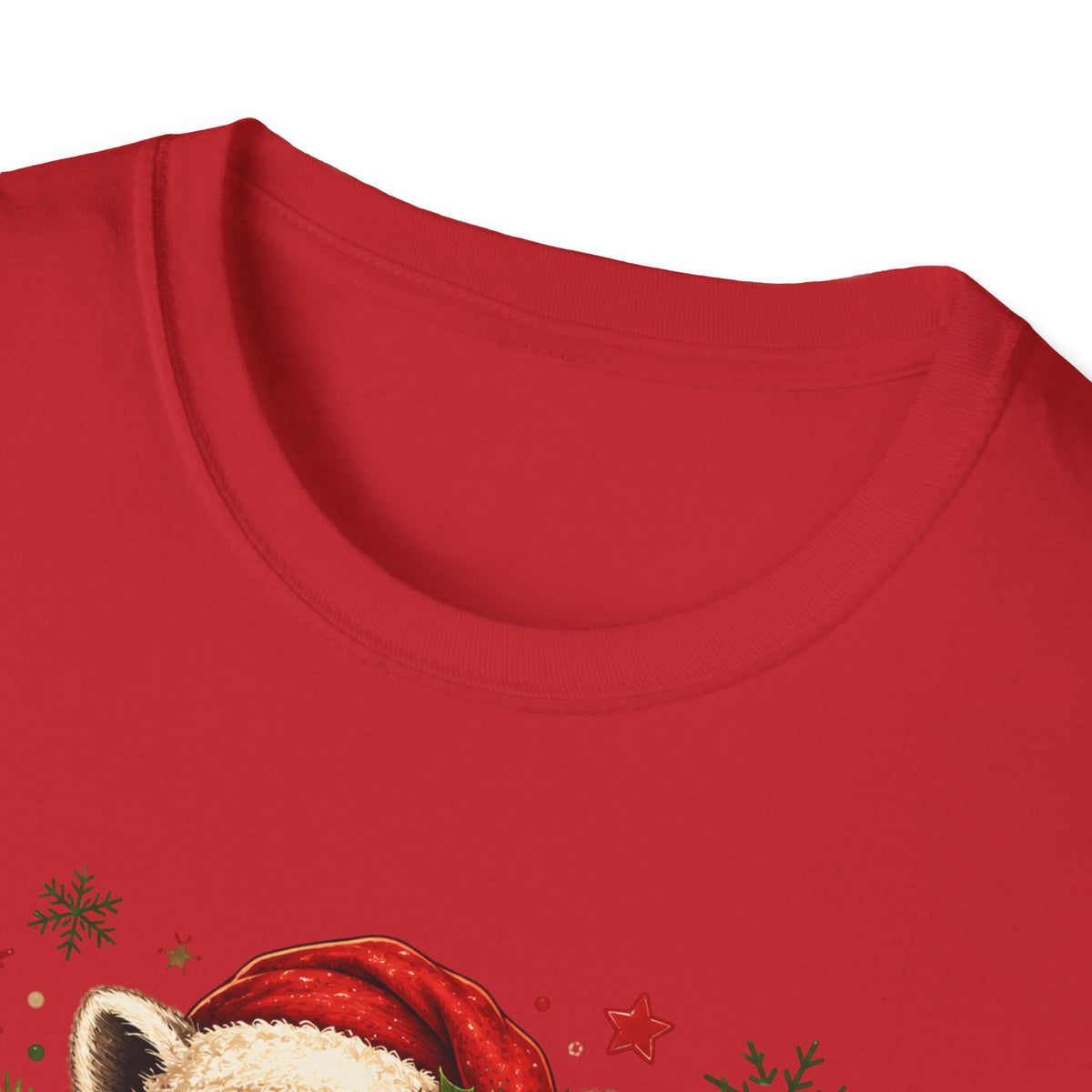 Merry Christmas Raccoon Graphic T-Shirt