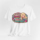 Graphic Tee — "If You Can't Find the Rainbow, Put Up With the Rain" Inspirational Dolly Design