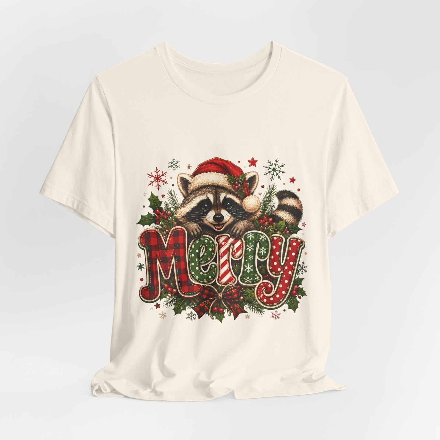 Merry Raccoon Christmas Tee