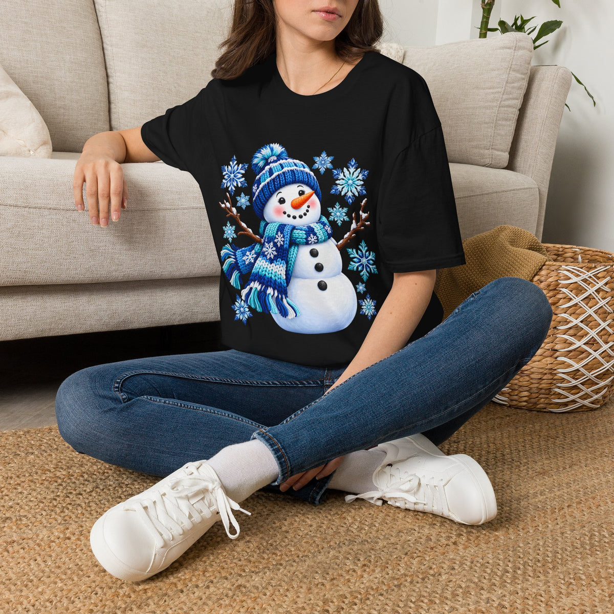 Snowman Winter Graphic T-Shirt