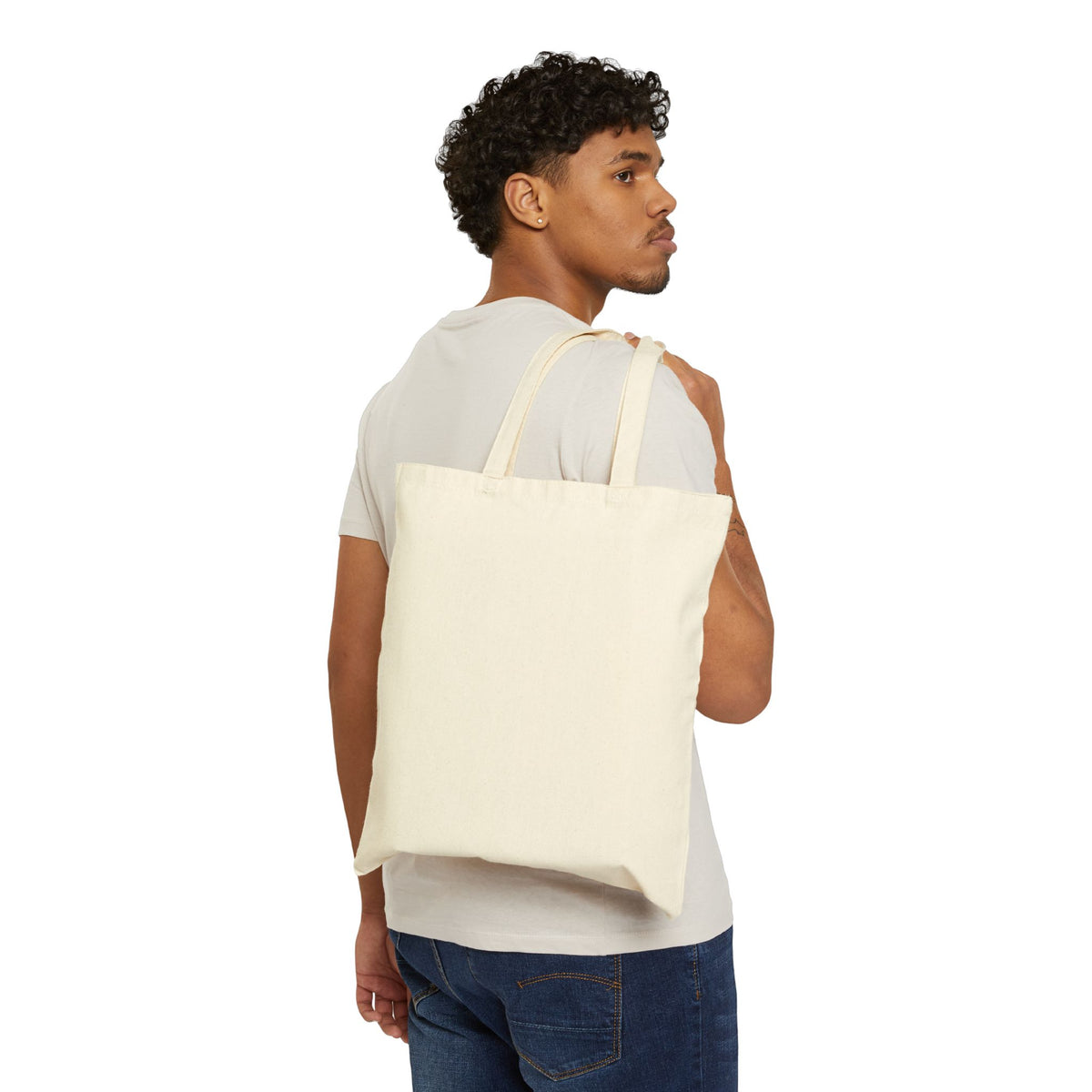 Sorry I’m Late, I Was Dilly Dallying Duck Cotton Canvas Tote Bag
