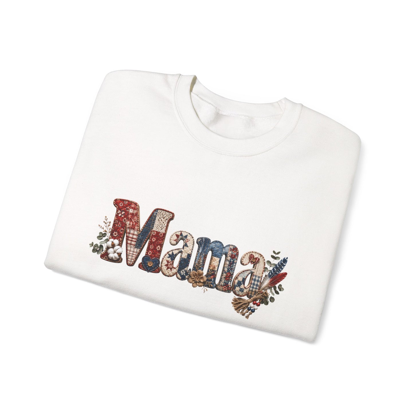 Mama Floral Letters Sweatshirt