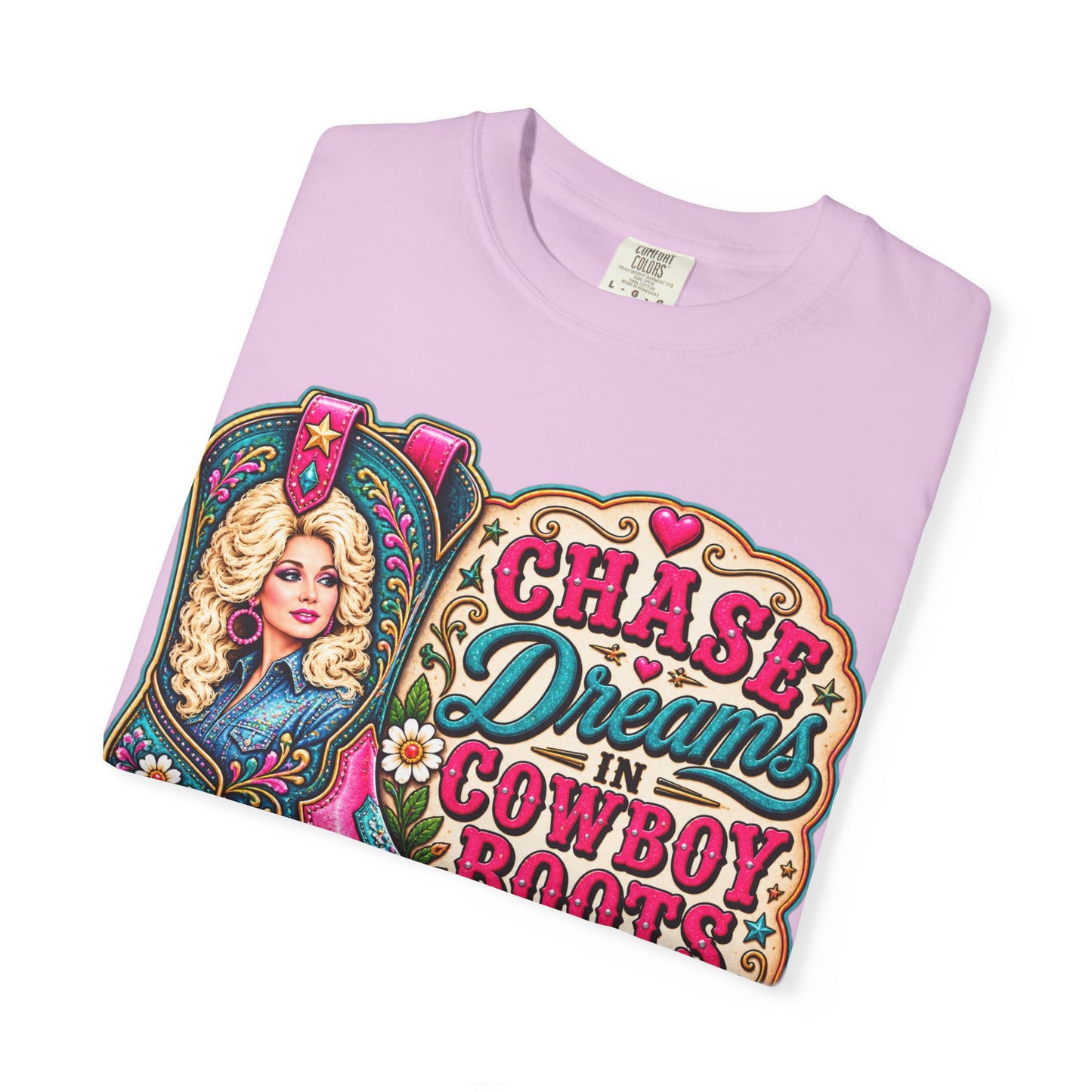 Chase Dreams in Cowboy Boots T-Shirt