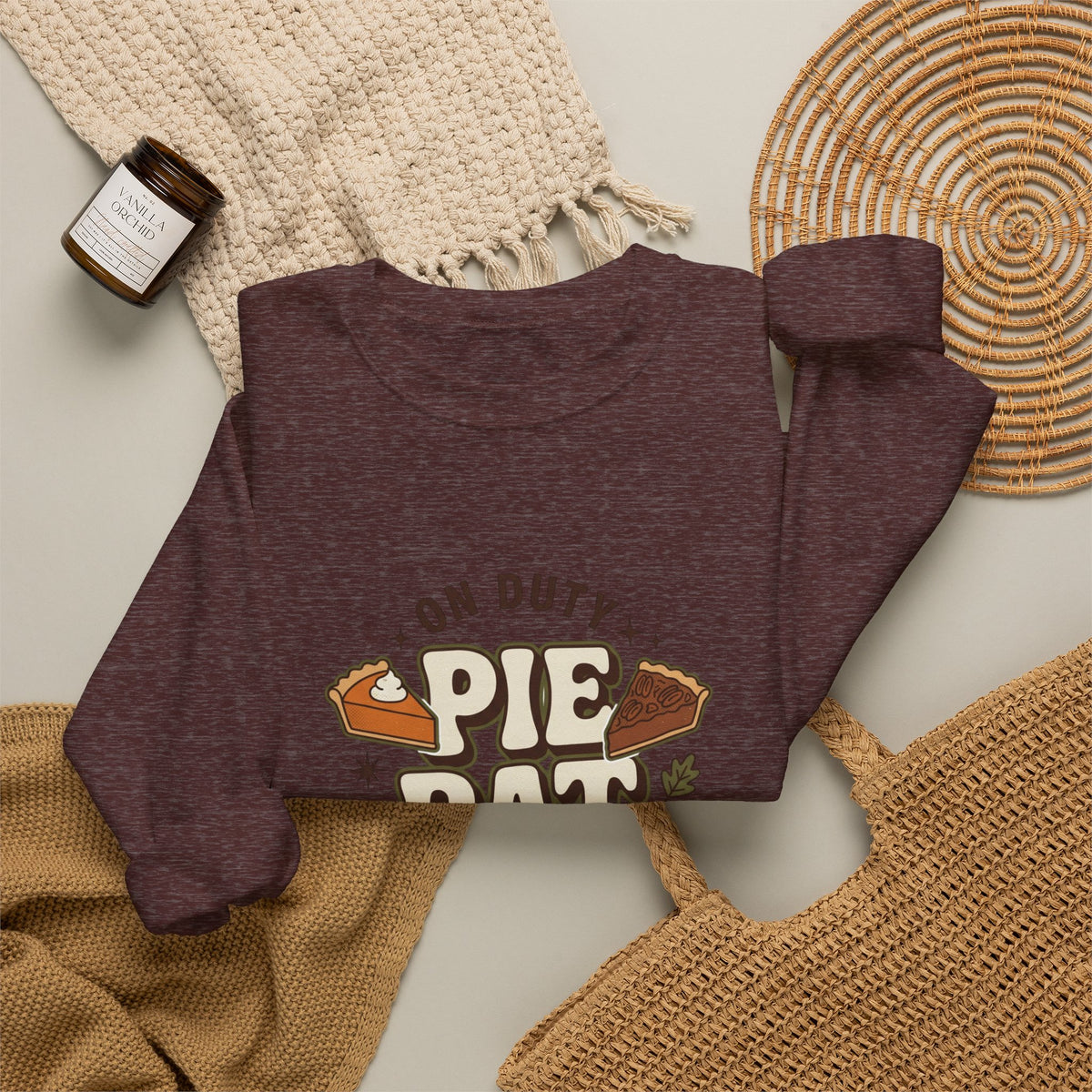 Crewneck Pie Patrol Funny Thanksgiving