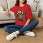 Merry Christmas Raccoon Graphic T-Shirt