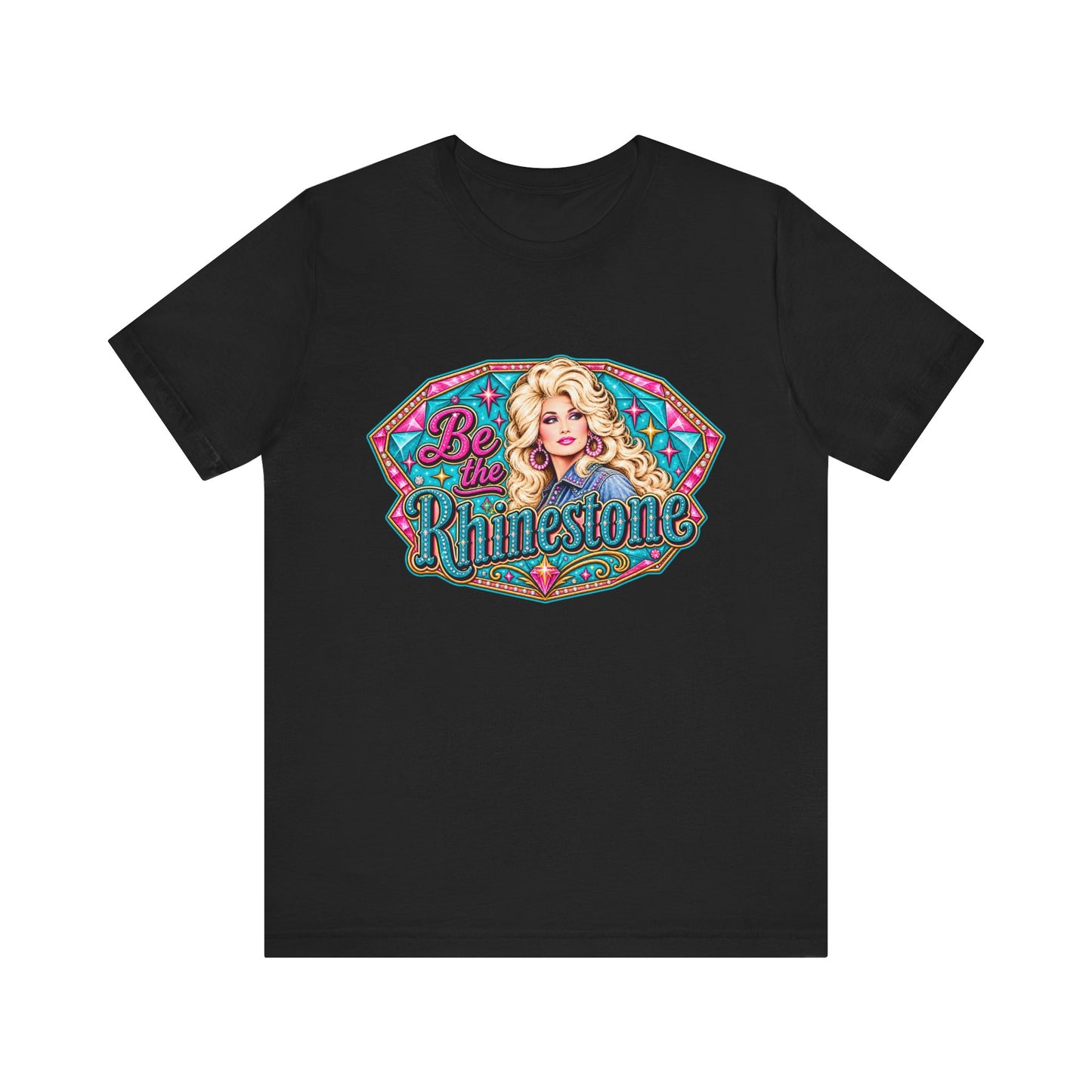 Be the Rhinestone T-Shirt | Retro Country Cowgirl Illustration