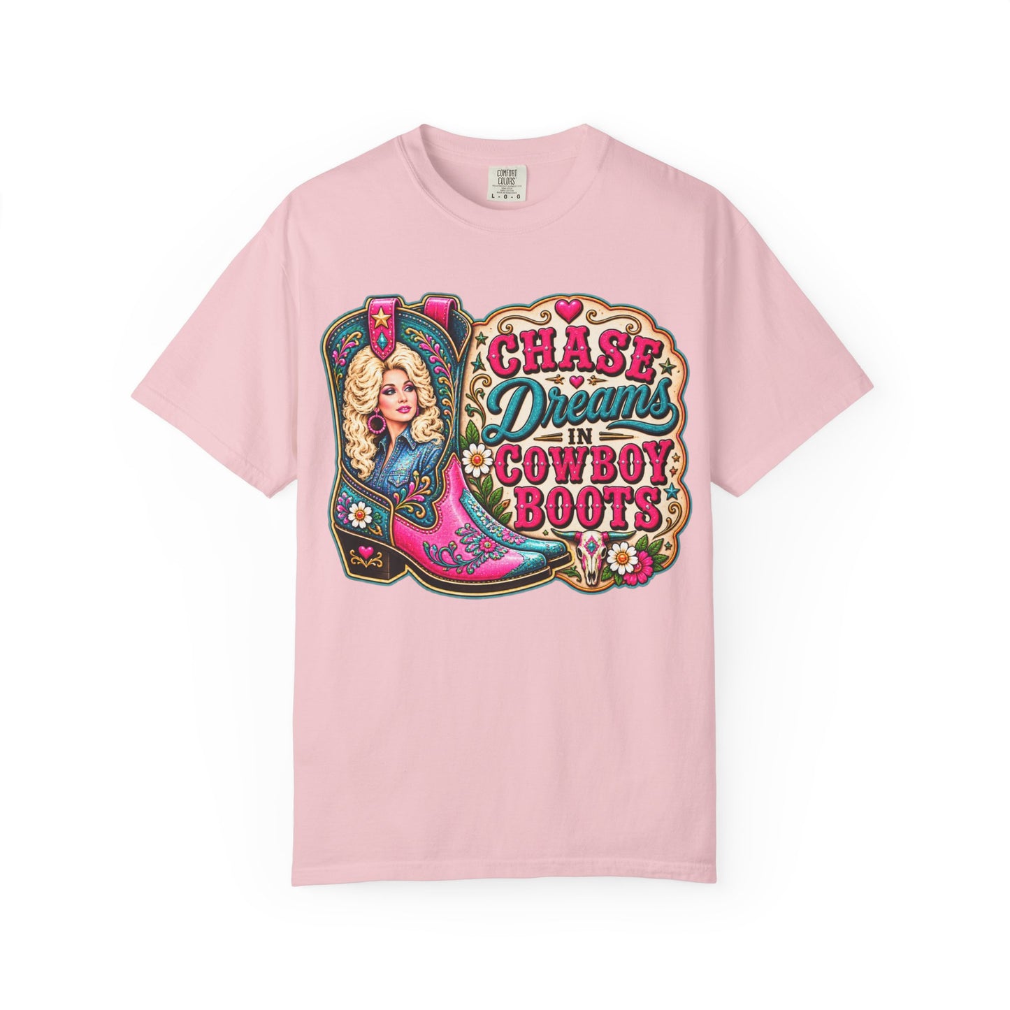 Chase Dreams in Cowboy Boots T-Shirt