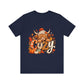 Cozy Highland Cow Autumn Tee | Fall Pumpkin Leaves Sweatshirt Style Shirt