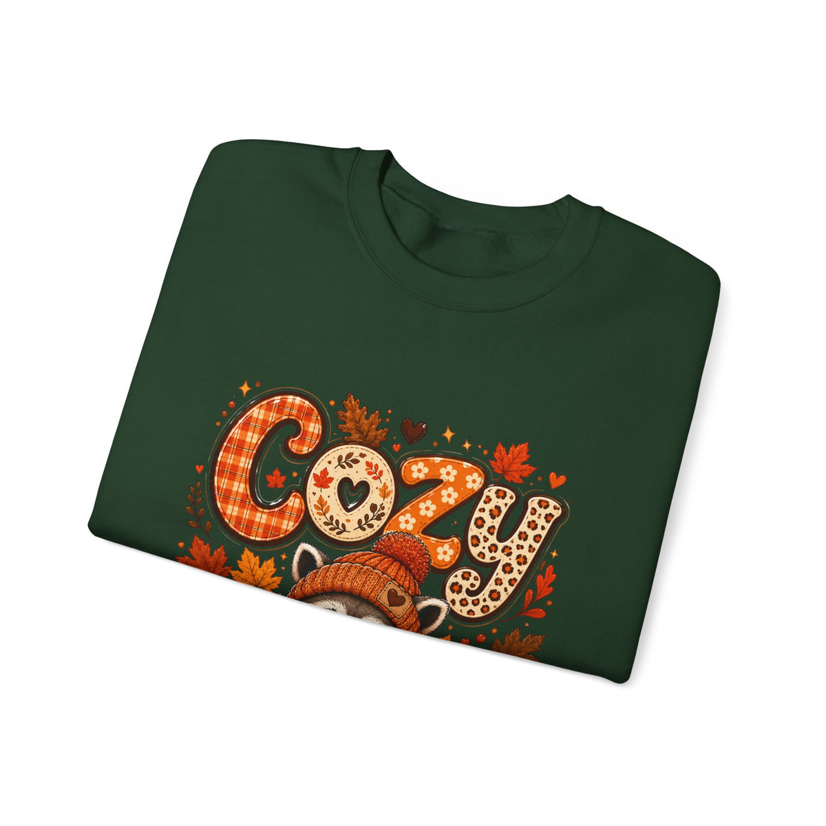 Crewneck- Cozy Raccoon Fall