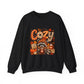 Cozy Raccoon Fall Sweatshirt | Autumn Pumpkins Leaves Plaid