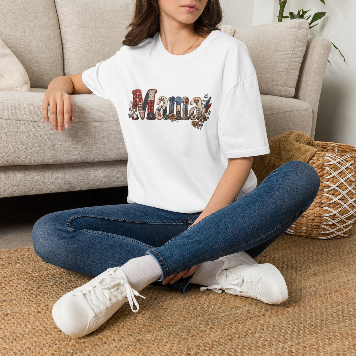 Mama Floral Graphic T-Shirt