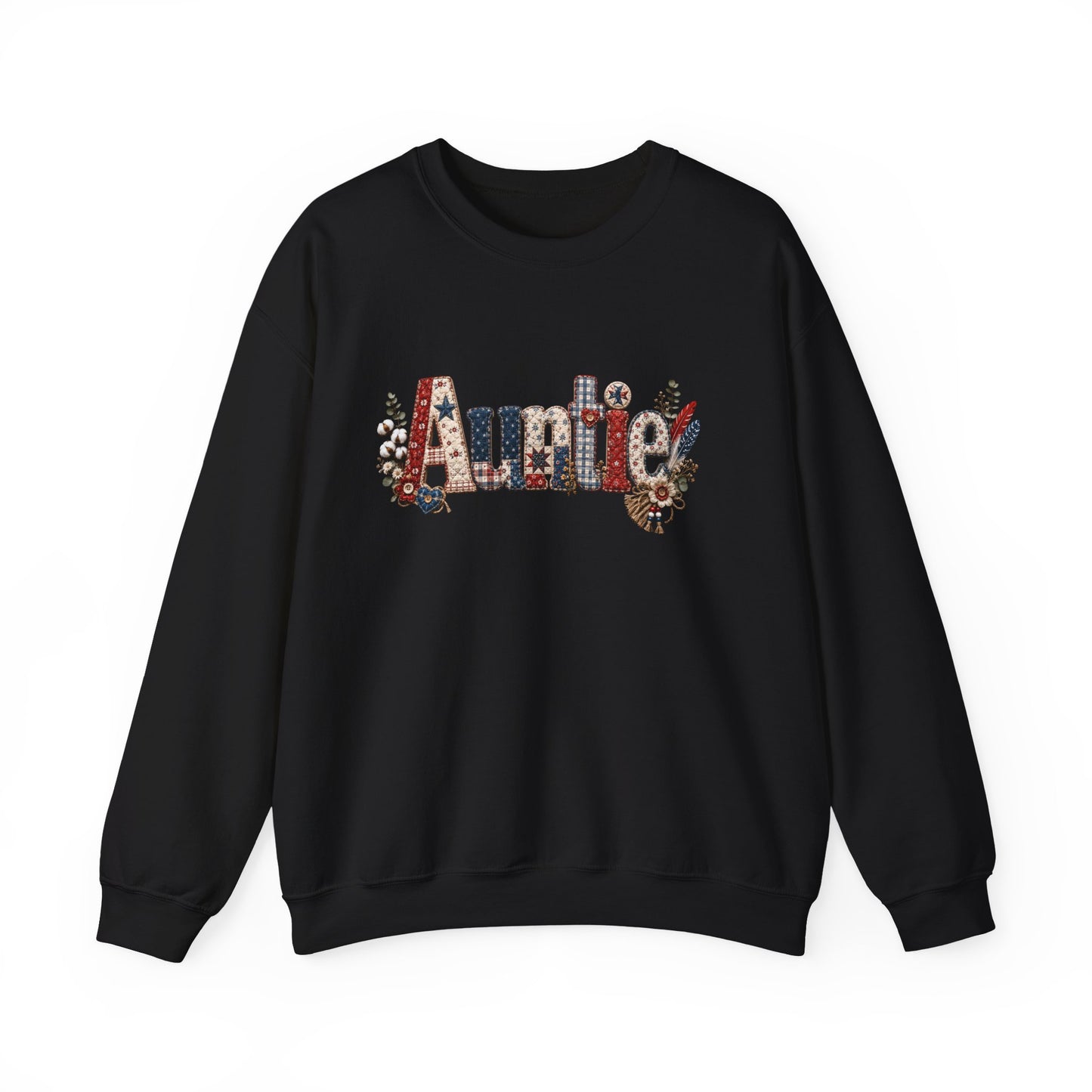 Auntie Floral Lettering Sweatshirt | Auntie Crewneck