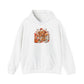 Cozy Highland Cow Hoodie | Autumn Leaves, Cute Cow Illustration