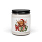 Merry Highland Cow Christmas Soy Candle — 9oz Scented Holiday Jar
