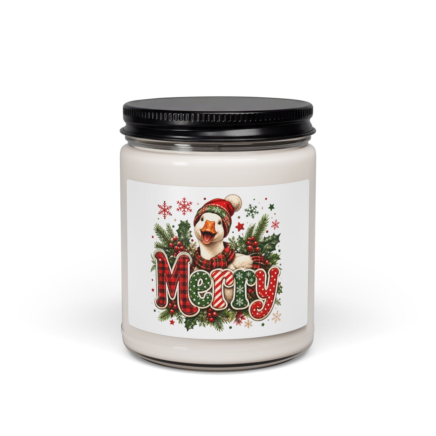 Merry Goose Holiday Soy Candle — 9oz Scented Christmas Candle