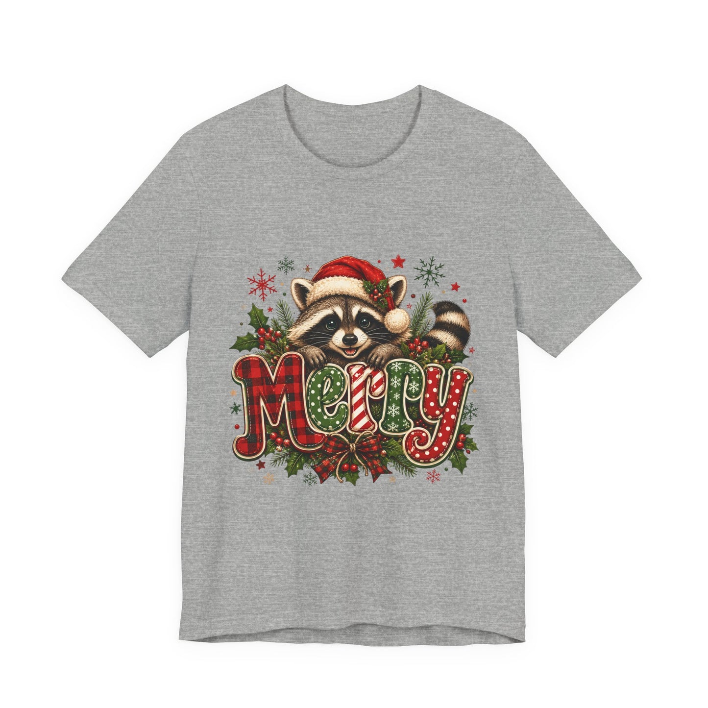 Merry Raccoon Christmas Tee
