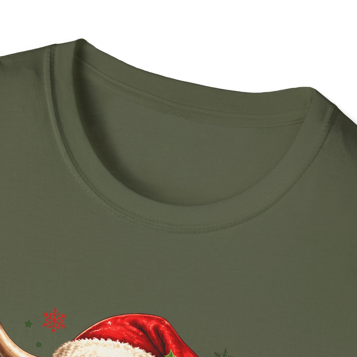 Merry Highland Cow Christmas Graphic T-Shirt
