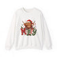 Christmas Highland Cow 'Merry' Sweatshirt – Festive Holiday Crewneck