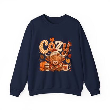 Cozy Autumn Bear sweatshirt | Fall Pumpkin Leaves Mug