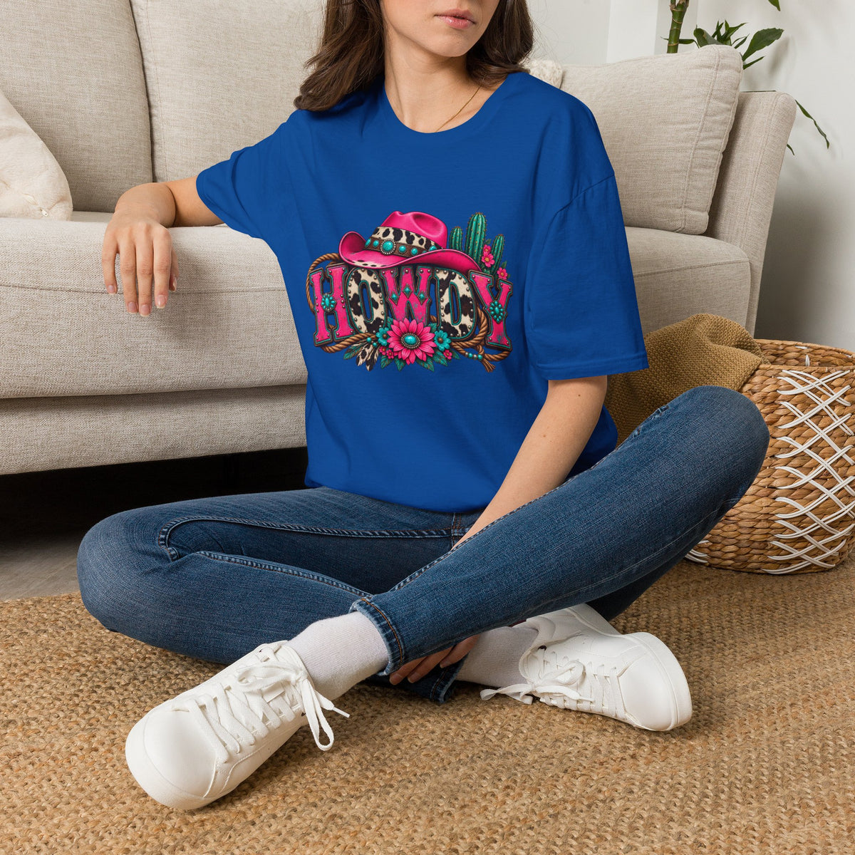 Howdy Floral  Graphic T-Shirt