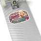 Dolly Rainbow Quote Kiss-Cut Sticker — "If You Want the Rainbow You Gotta Put Up With the Rain"