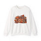 Cozy Autumn Harvest Sweatshirt | Fall Pumpkin Leaves Plaid Knit