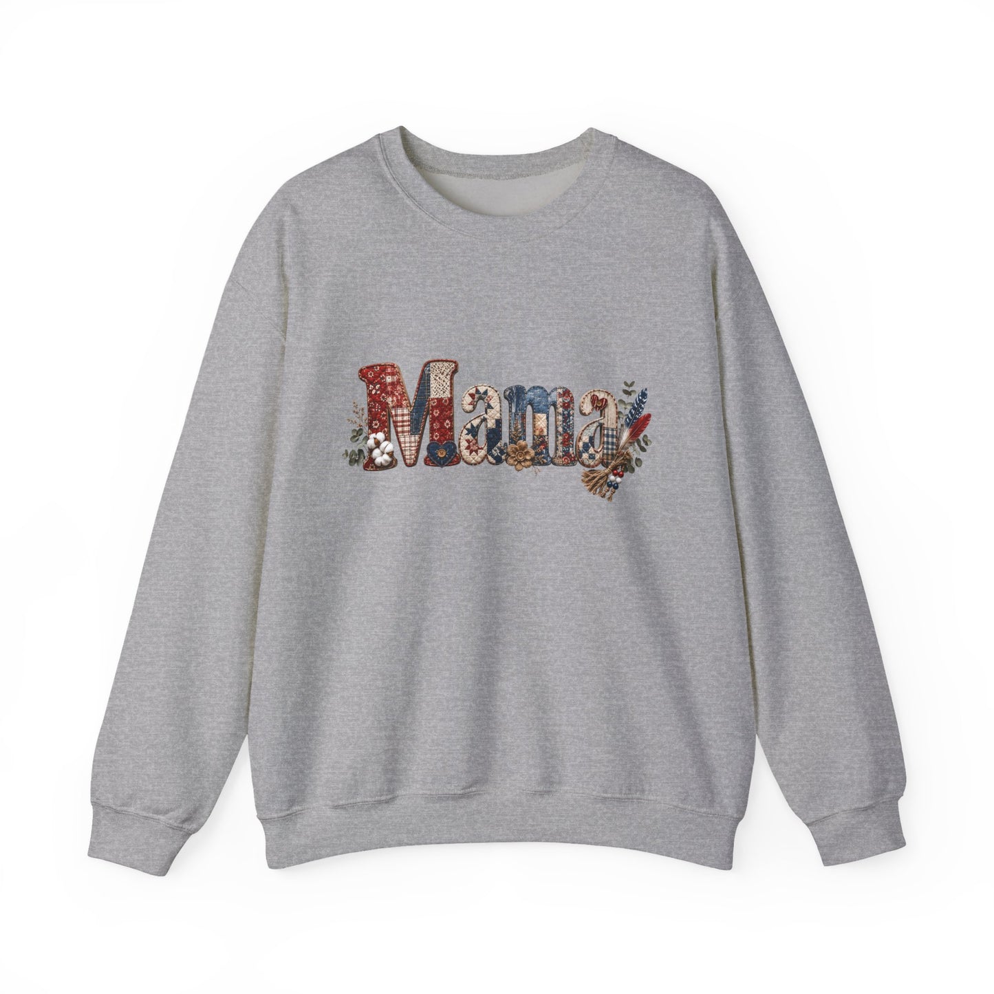 Mama Floral Letters Sweatshirt