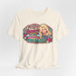 Graphic Tee — "If You Can't Find the Rainbow, Put Up With the Rain" Inspirational Dolly Design