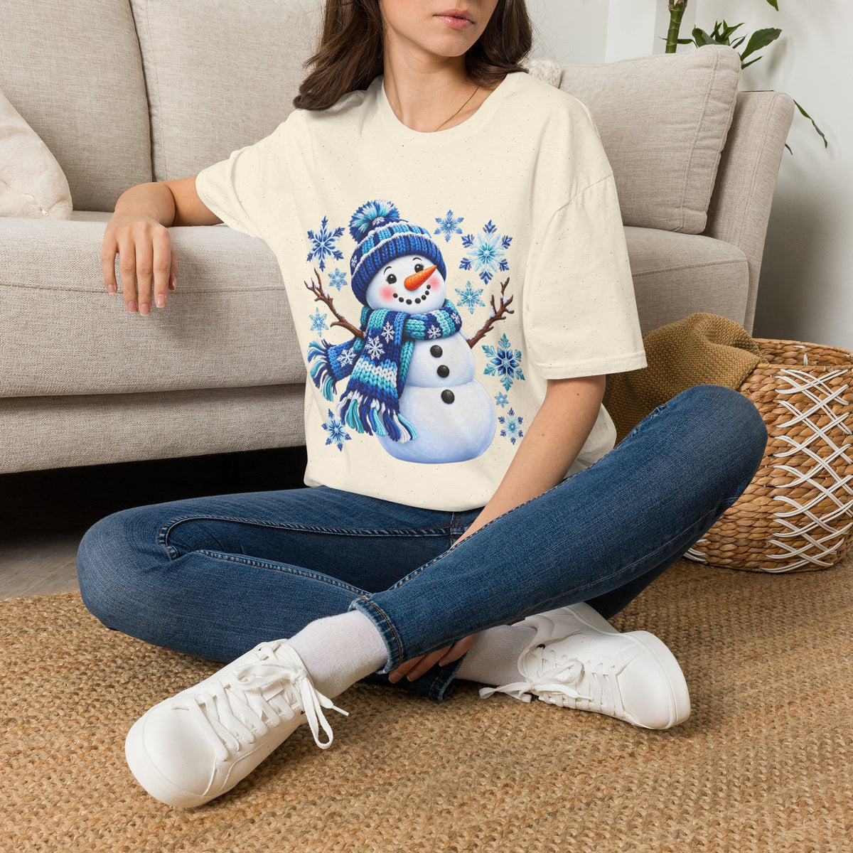 Snowman Winter Graphic T-Shirt