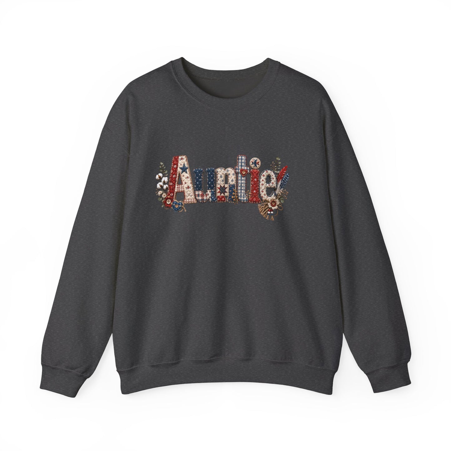 Auntie Floral Lettering Sweatshirt | Auntie Crewneck