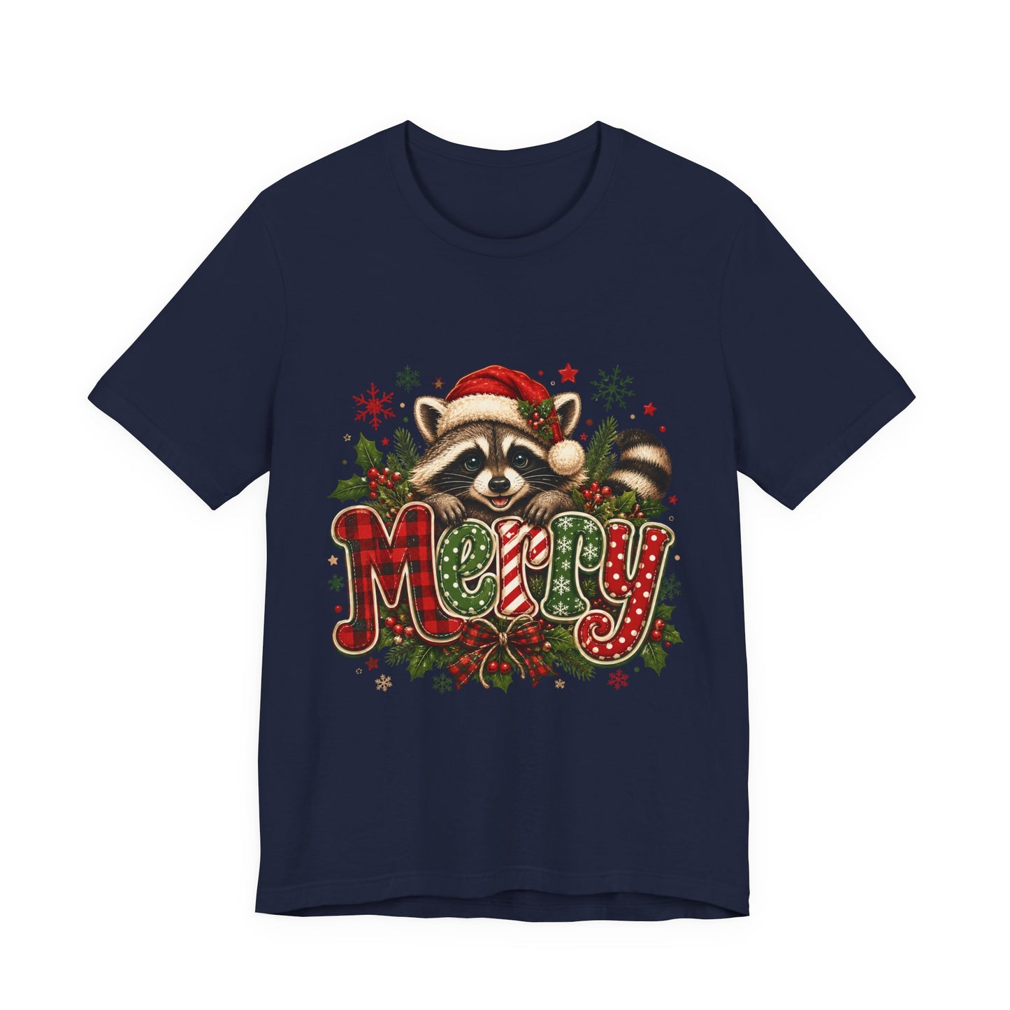 Merry Raccoon Christmas Tee