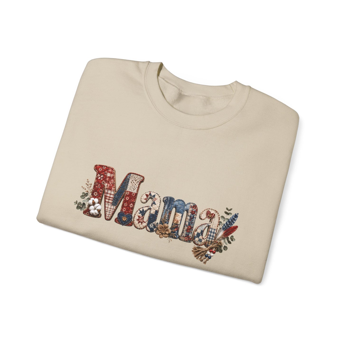 Mama Floral Letters Sweatshirt
