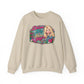 Dream Big Shine Brighter crewneck sweatshirt | Retro Dolly Portrait, Floral Typography