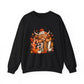 Autumn Highland Cow with Pumpkins Sweatshirt | Fall Cozy Farmhouse
