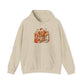 Cozy Highland Cow Hoodie | Autumn Leaves, Cute Cow Illustration