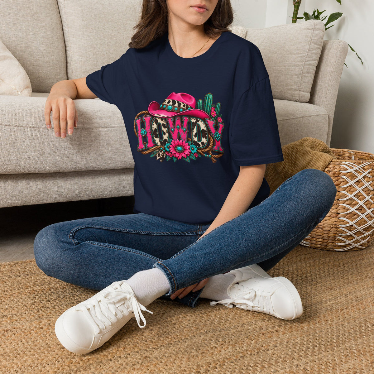 Howdy Floral  Graphic T-Shirt