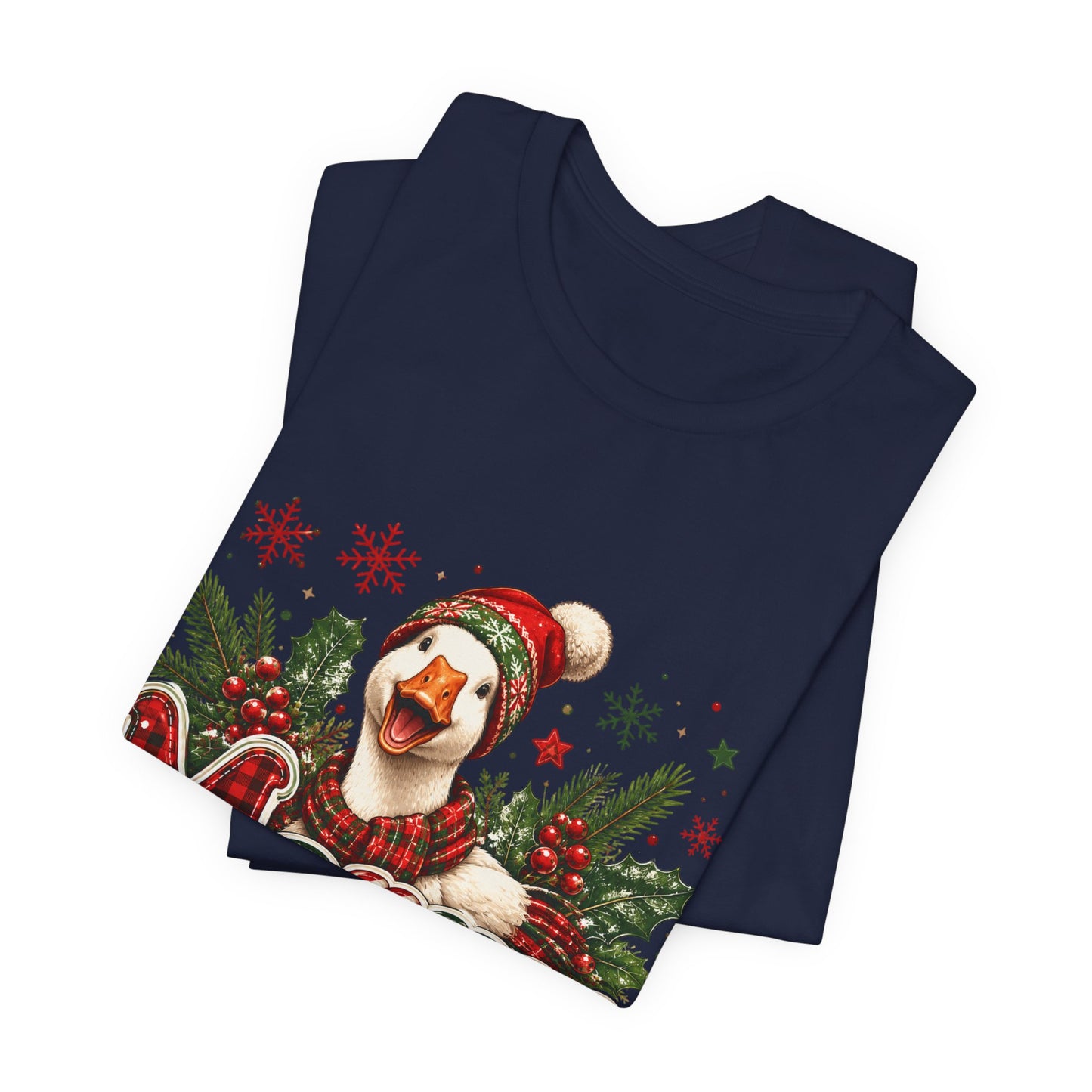 Merry Dog Christmas Tee — Festive Plaid Holiday Dog Shirt
