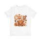 Cozy Highland Cow Tee | Fall Pumpkin Latte Autumn Leaves